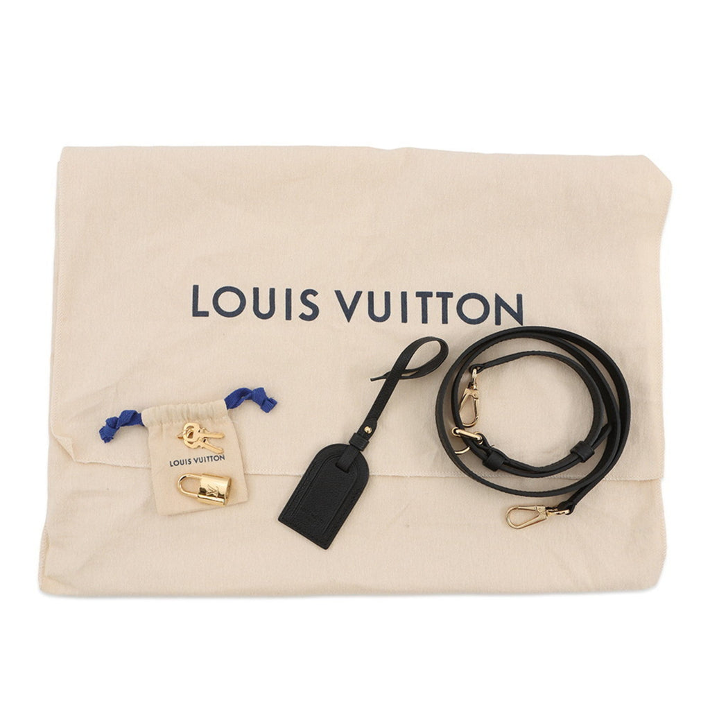 Louis Vuitton Monogram Empreinte Beige Bicolor Black Noir Monogram Empreinte Handbag