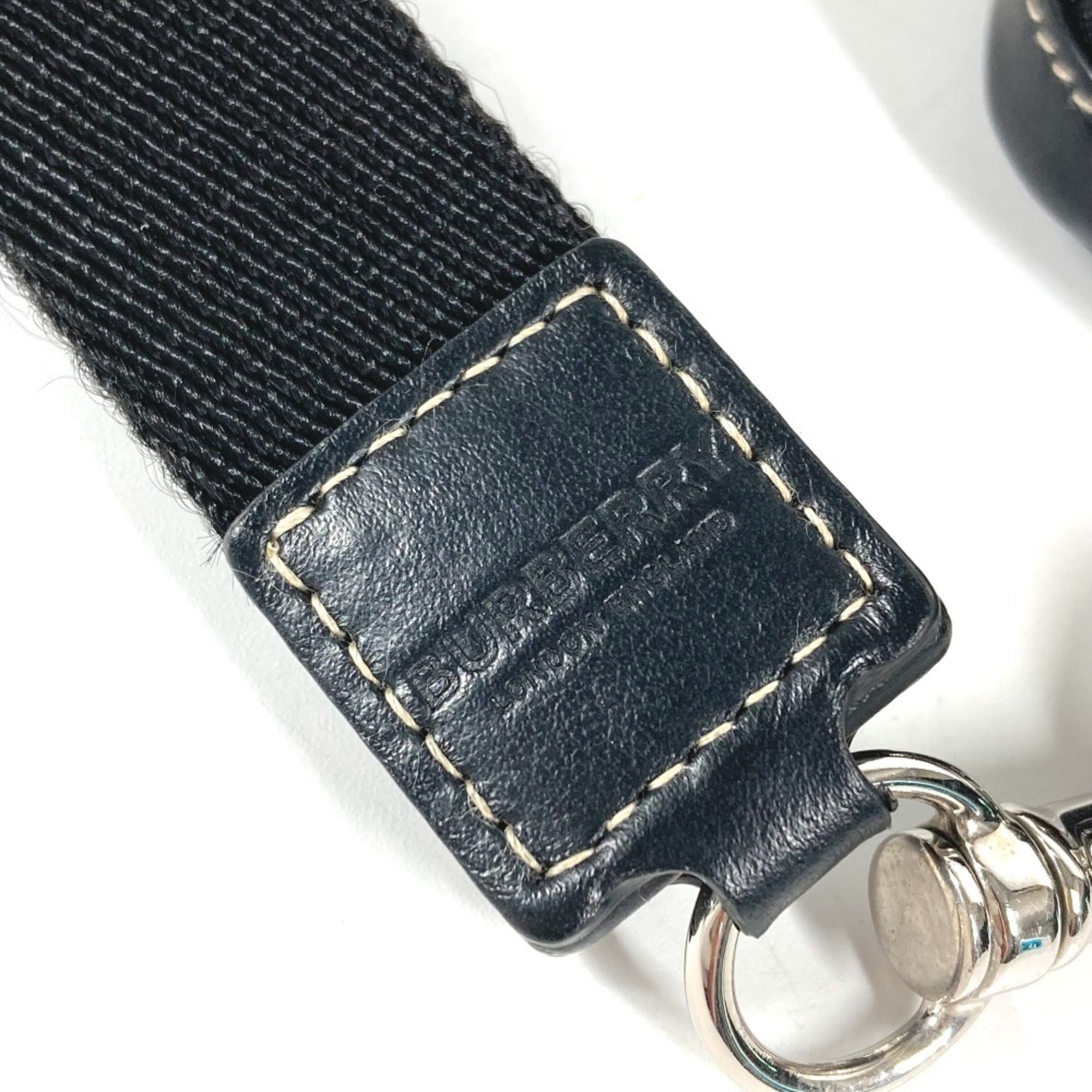 Burberry Black White Pvc Leather Coin Purse/Coin Case