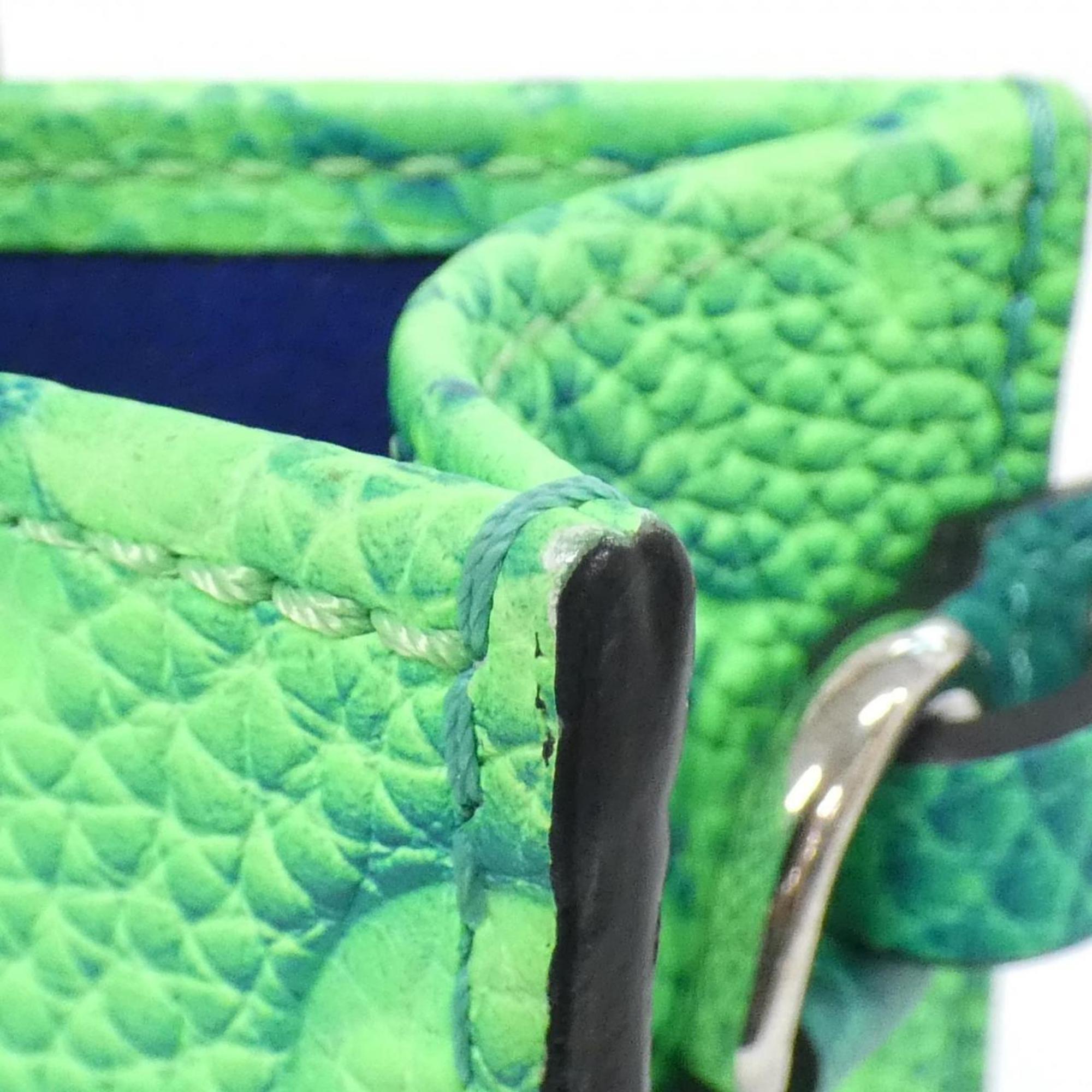 Louis Vuitton Blue Leather Shoulder Bag