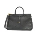Louis Vuitton Black Leather Handbag