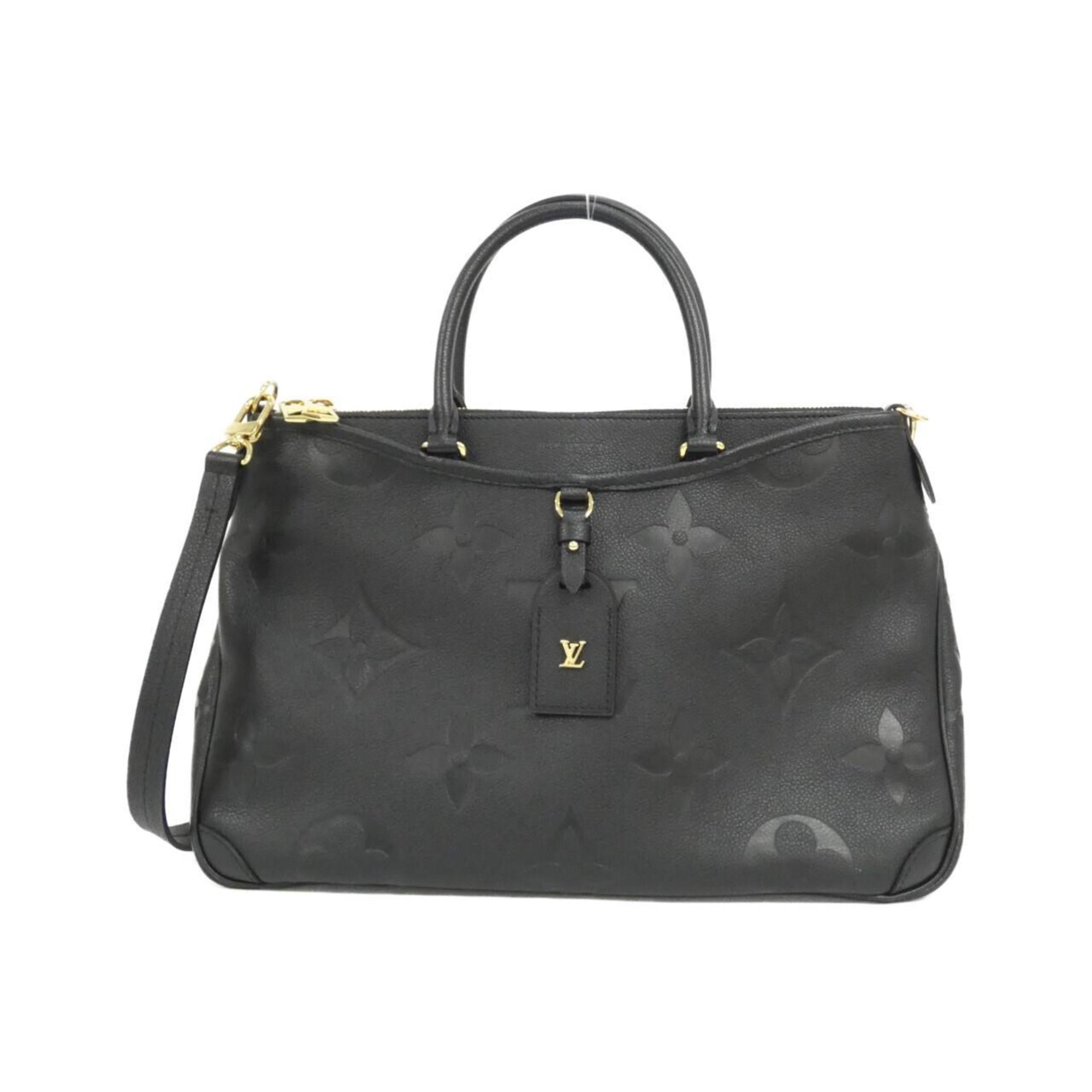 Louis Vuitton Black Leather Handbag