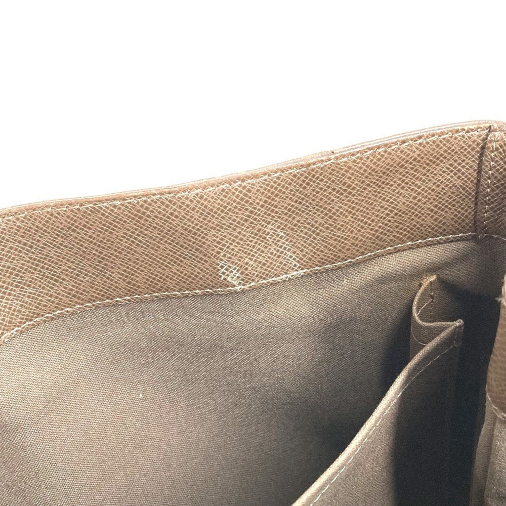 Louis Vuitton Brown Grizzly Taiga Leather Handbag Tote Bag