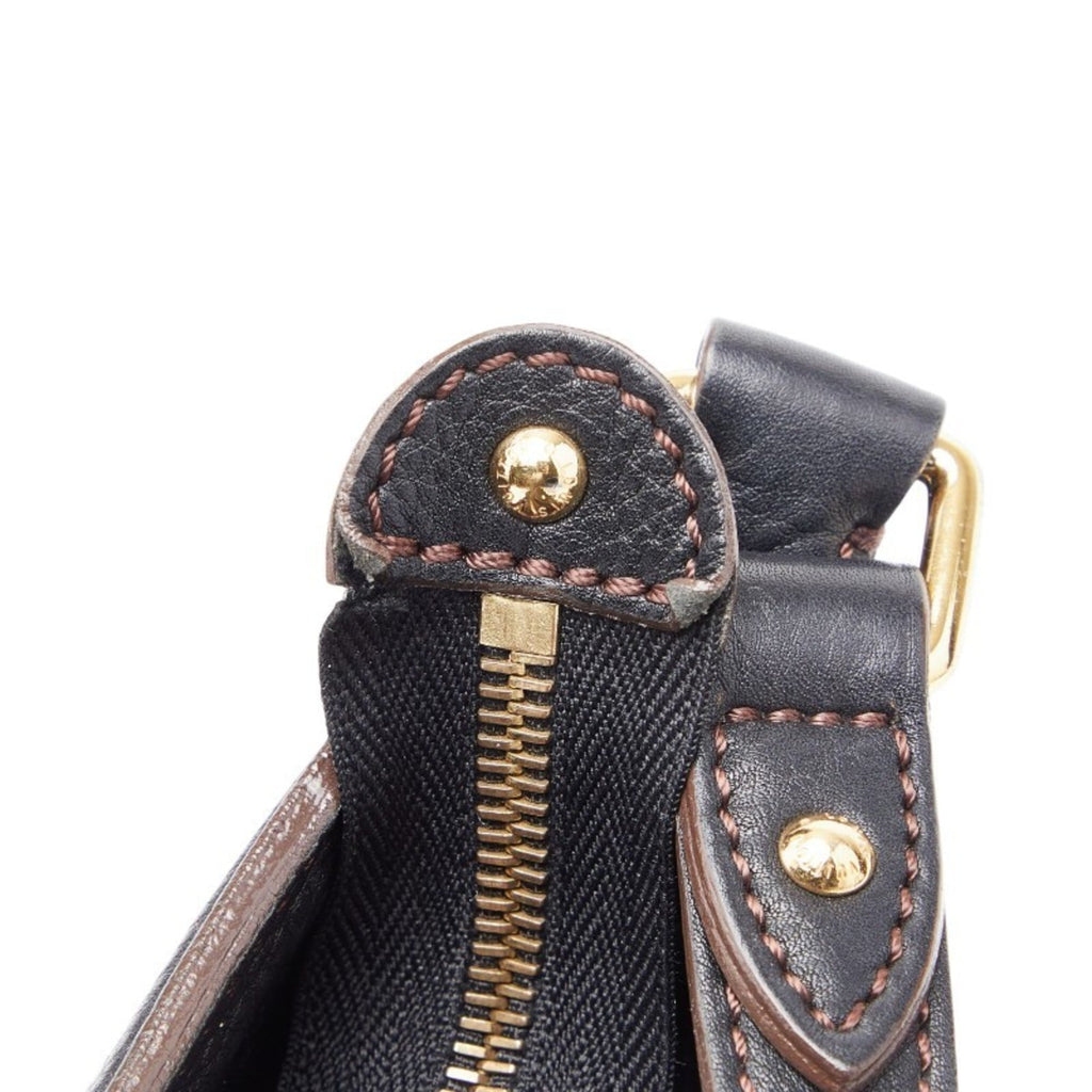 Louis Vuitton Black Noir Leather Shoulder Bag