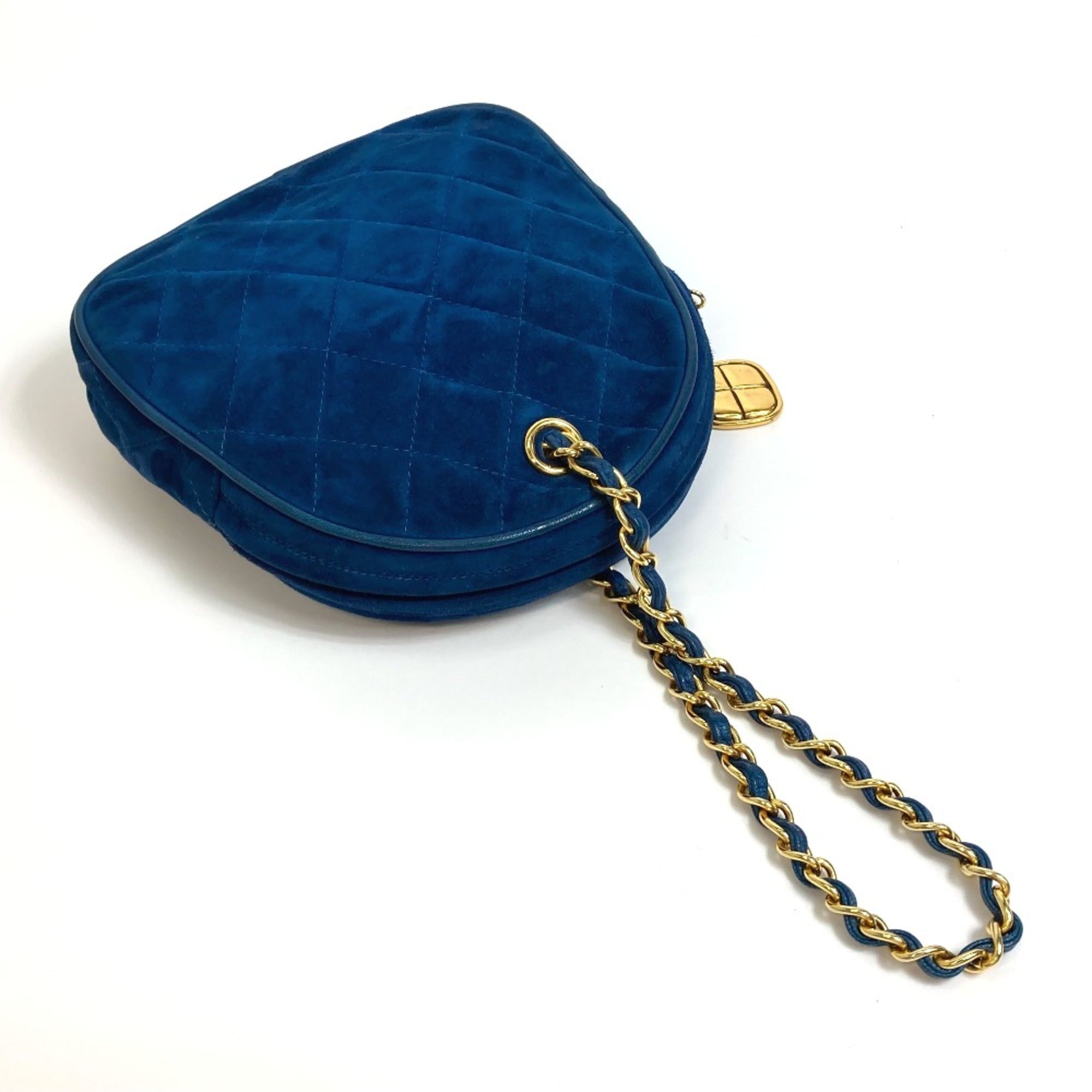 Chanel Blue Leather Handbag