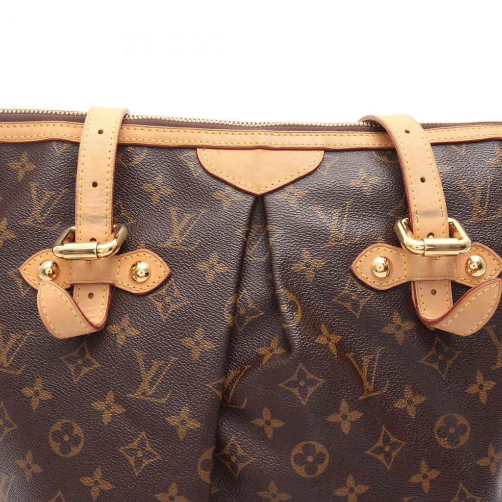 Louis Vuitton Brown Pvc Coated Canvas Leather Shoulder Bag