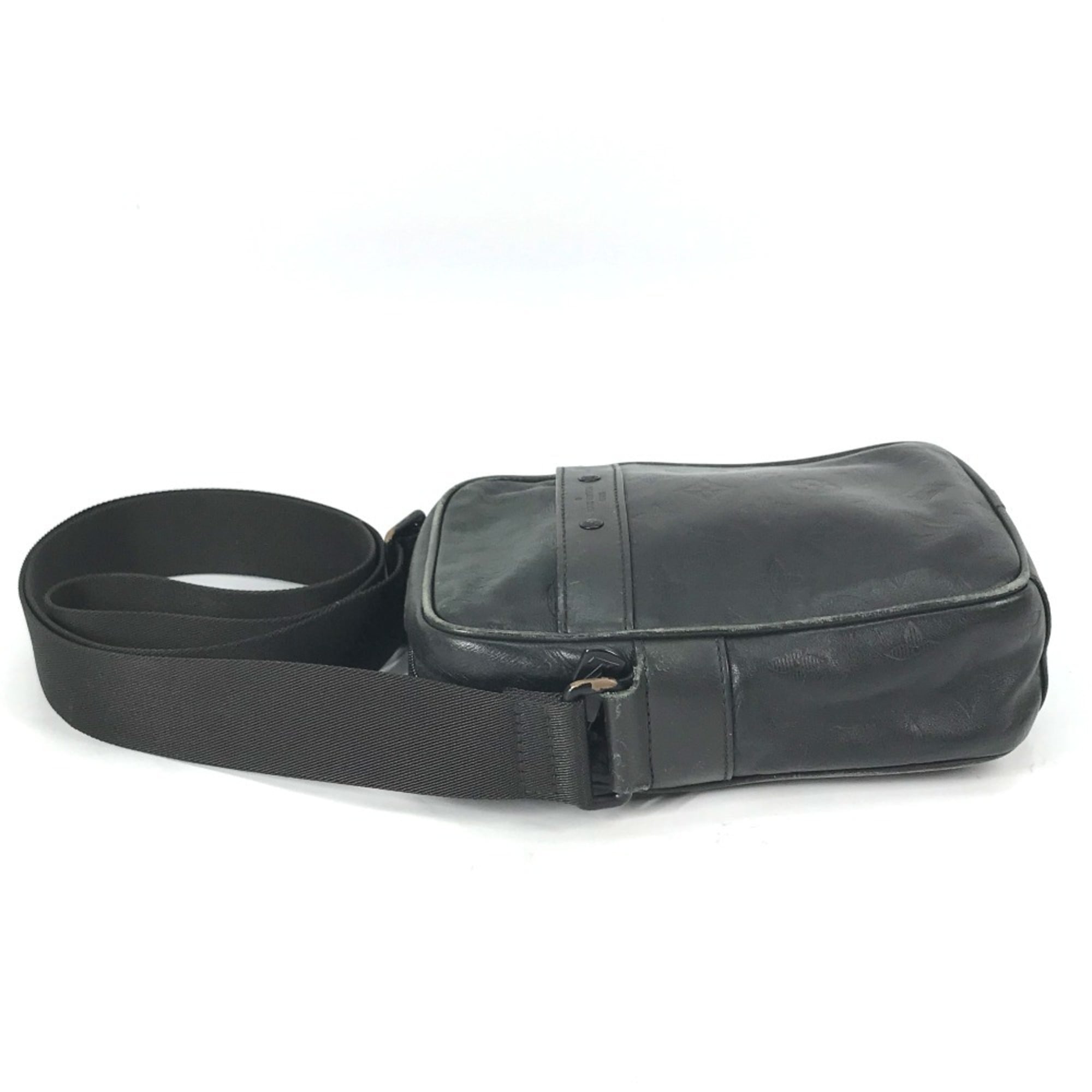 Louis Vuitton Monogram Shadow Black Galle Monogram Shadow Pochette Shoulder Bag
