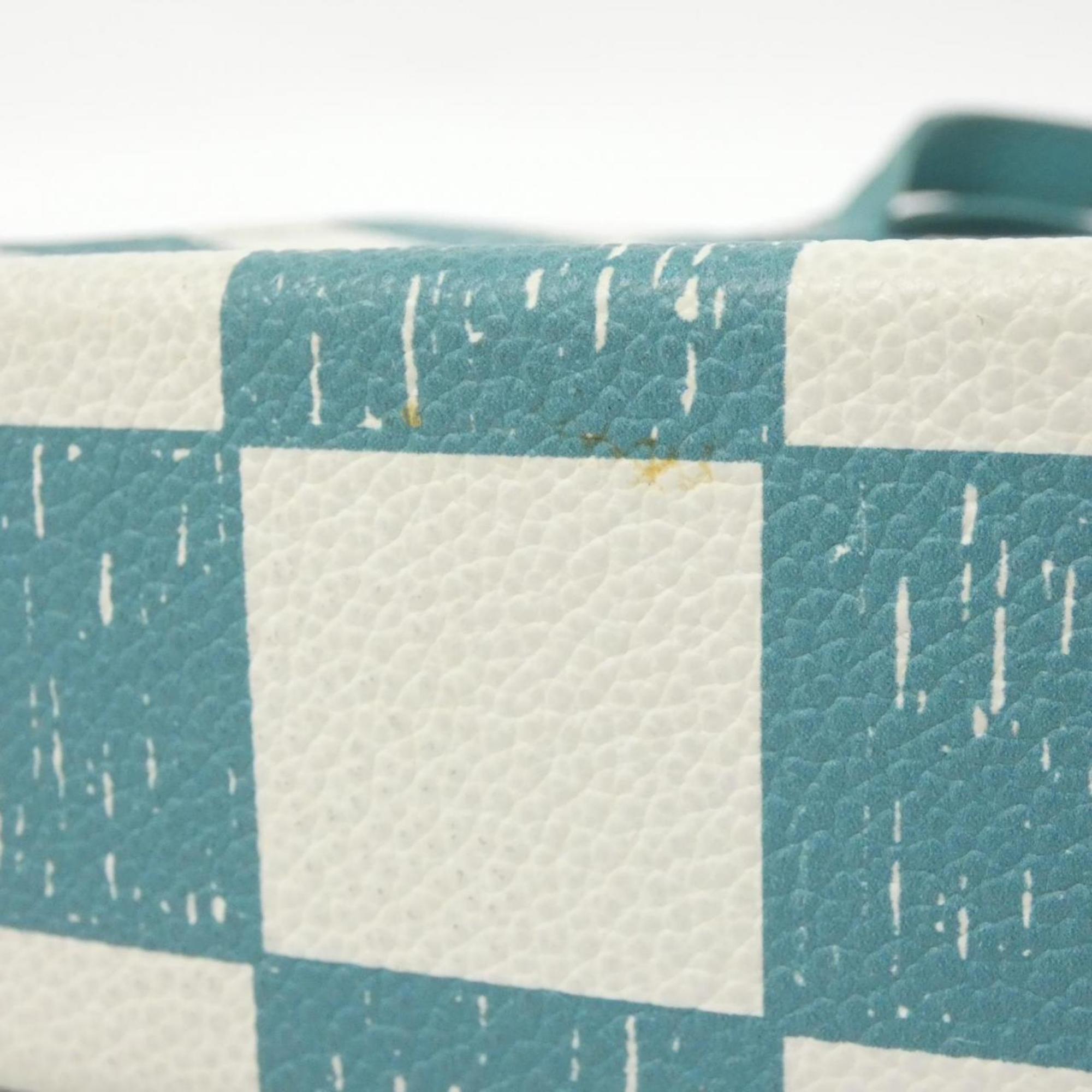 Louis Vuitton Turquoise Leather Handbag