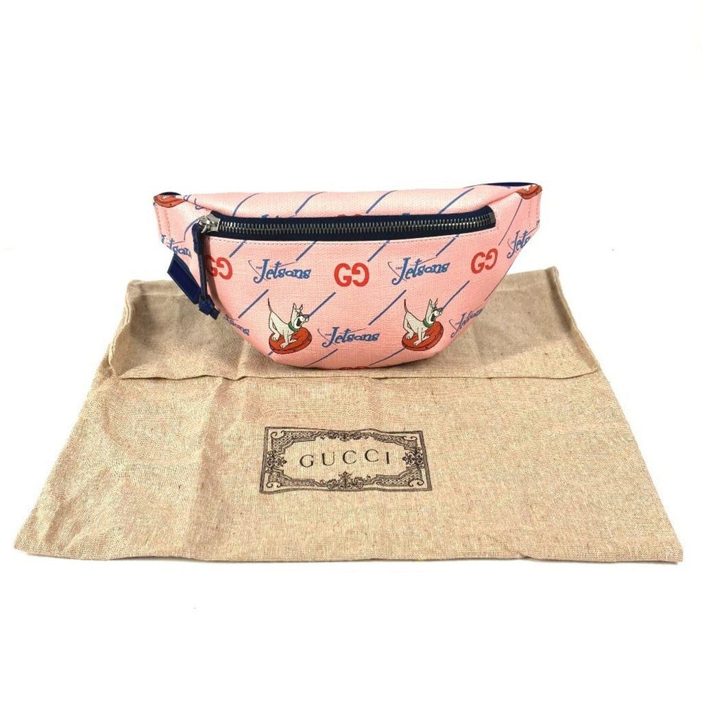 Gucci Pink Leather Shoulder Bag Sling Bag (Pre-Owned)