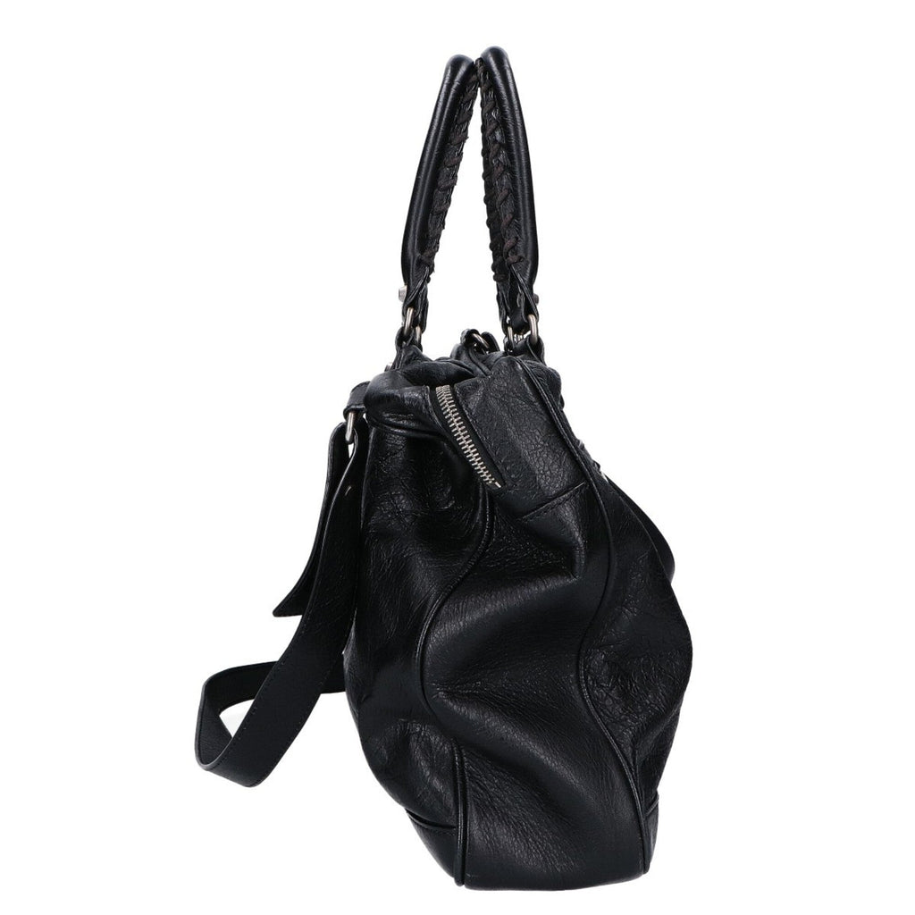 Balenciaga Black Leather Briefcase Shoulder