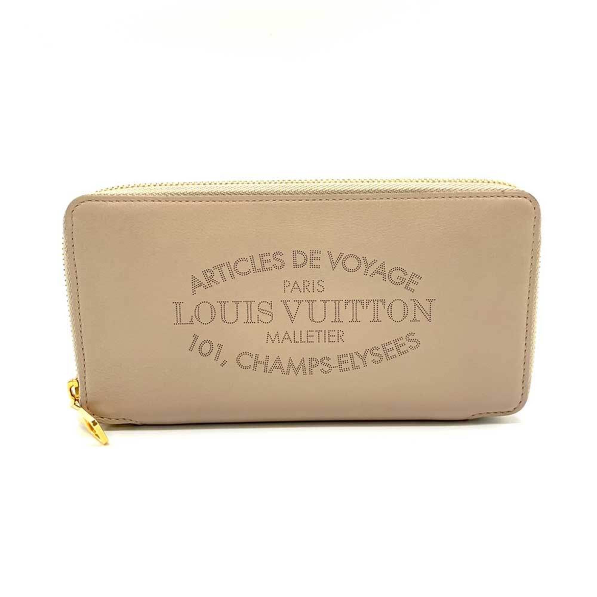 Louis Vuitton Parnassea Beige Leather Long Wallet