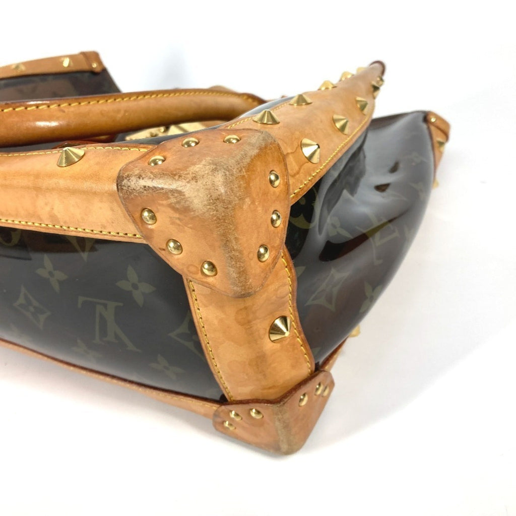 Louis Vuitton Brown Vinyl Shoulder Bag Tote Bag