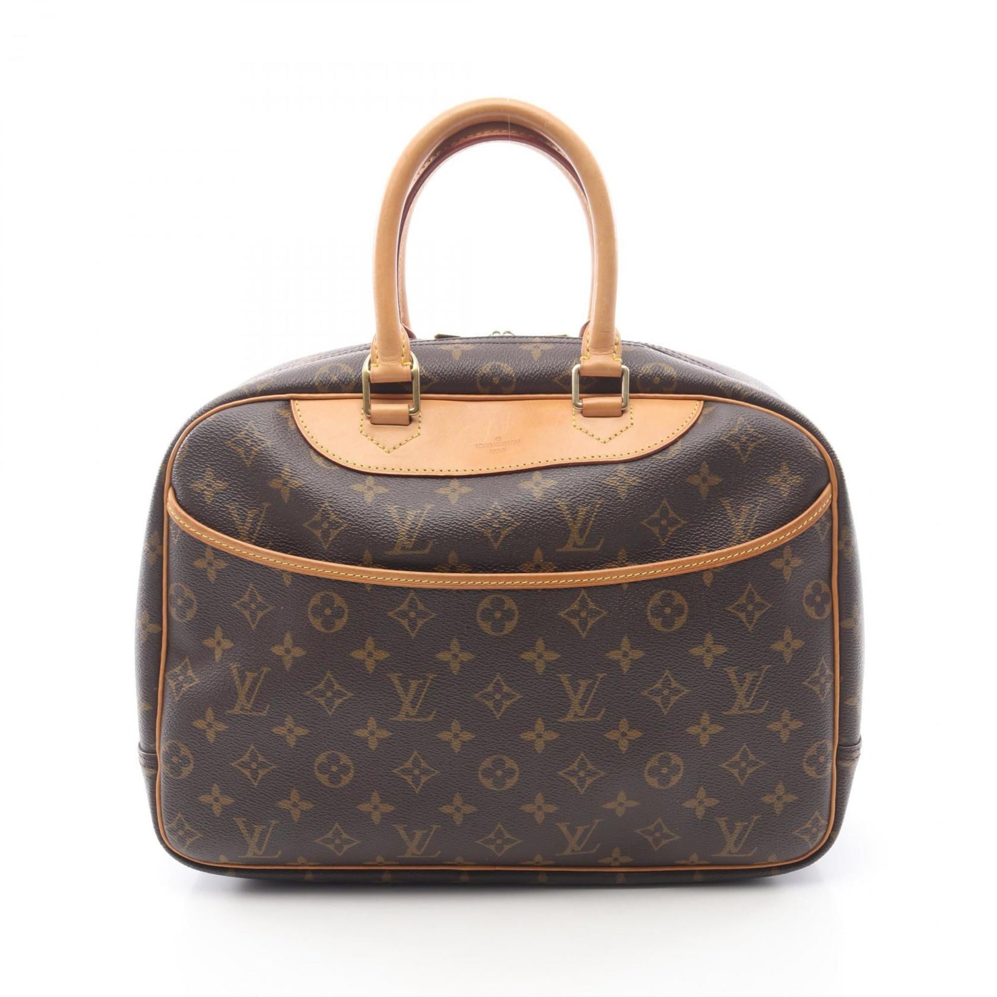 Louis Vuitton Brown Monogram Coated Canvas Leather Handbag