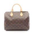 Louis Vuitton Brown Monogram Coated Canvas Leather Handbag