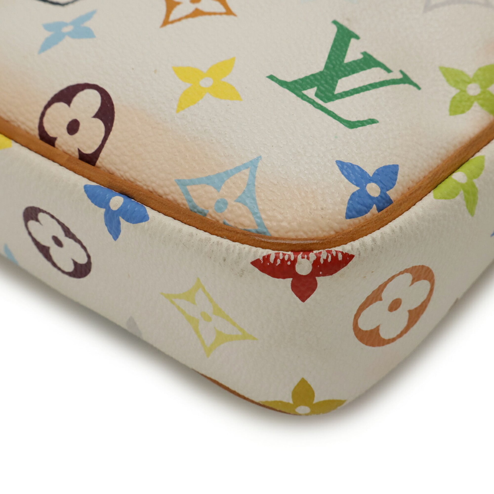 Louis Vuitton Blanc Monogram Pochette Shoulder Bag