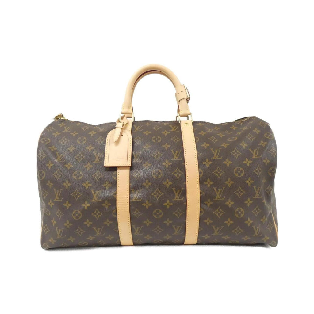 Louis Vuitton Brown Coated Canvas Boston Bag