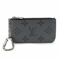 Louis Vuitton Monogram Eclipse Black Gray Monogram Eclipse Coin Purse/Coin Case