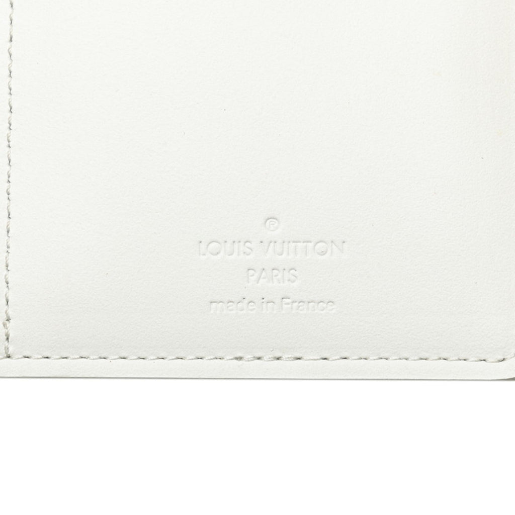 Louis Vuitton White Leather Long Wallet