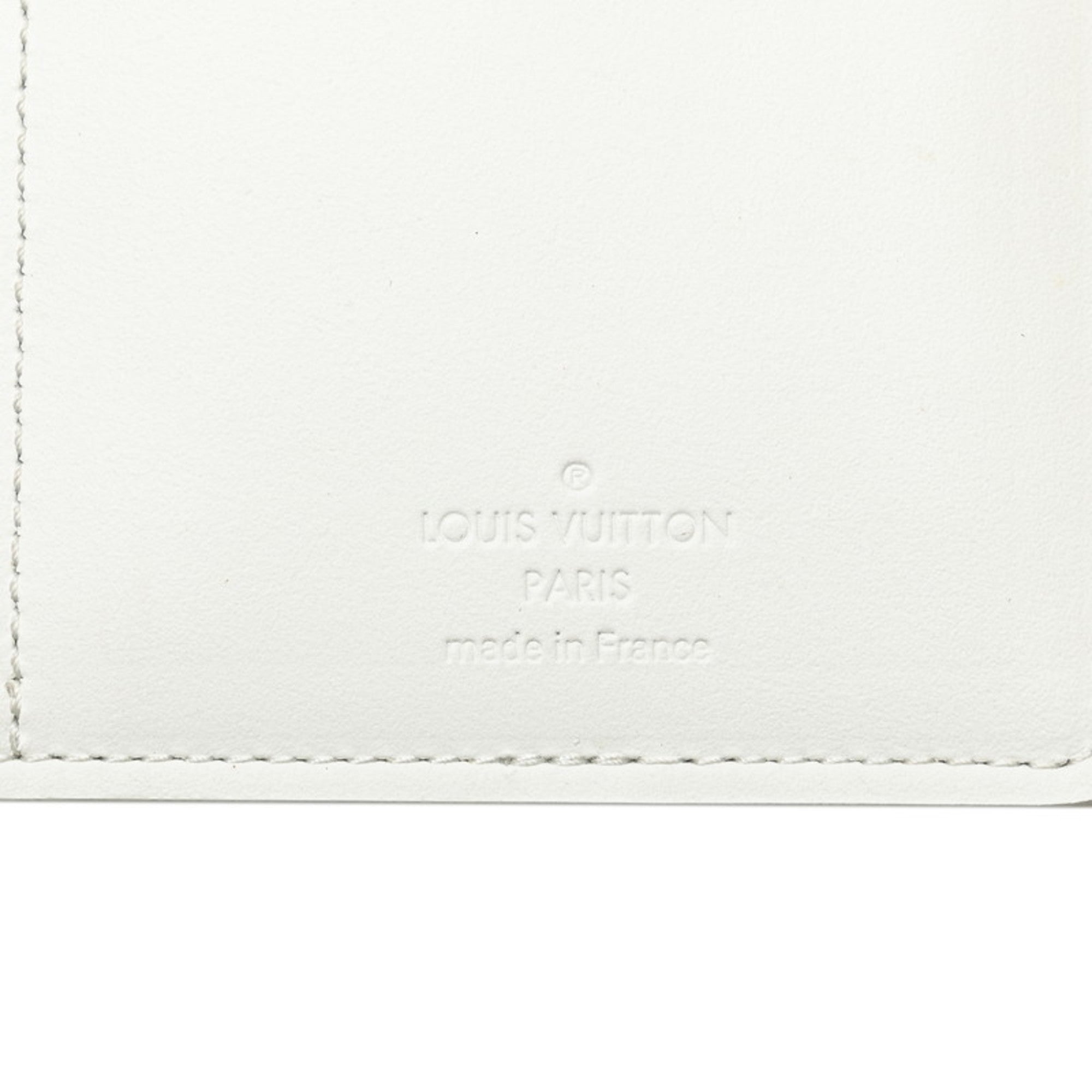 Louis Vuitton White Leather Long Wallet