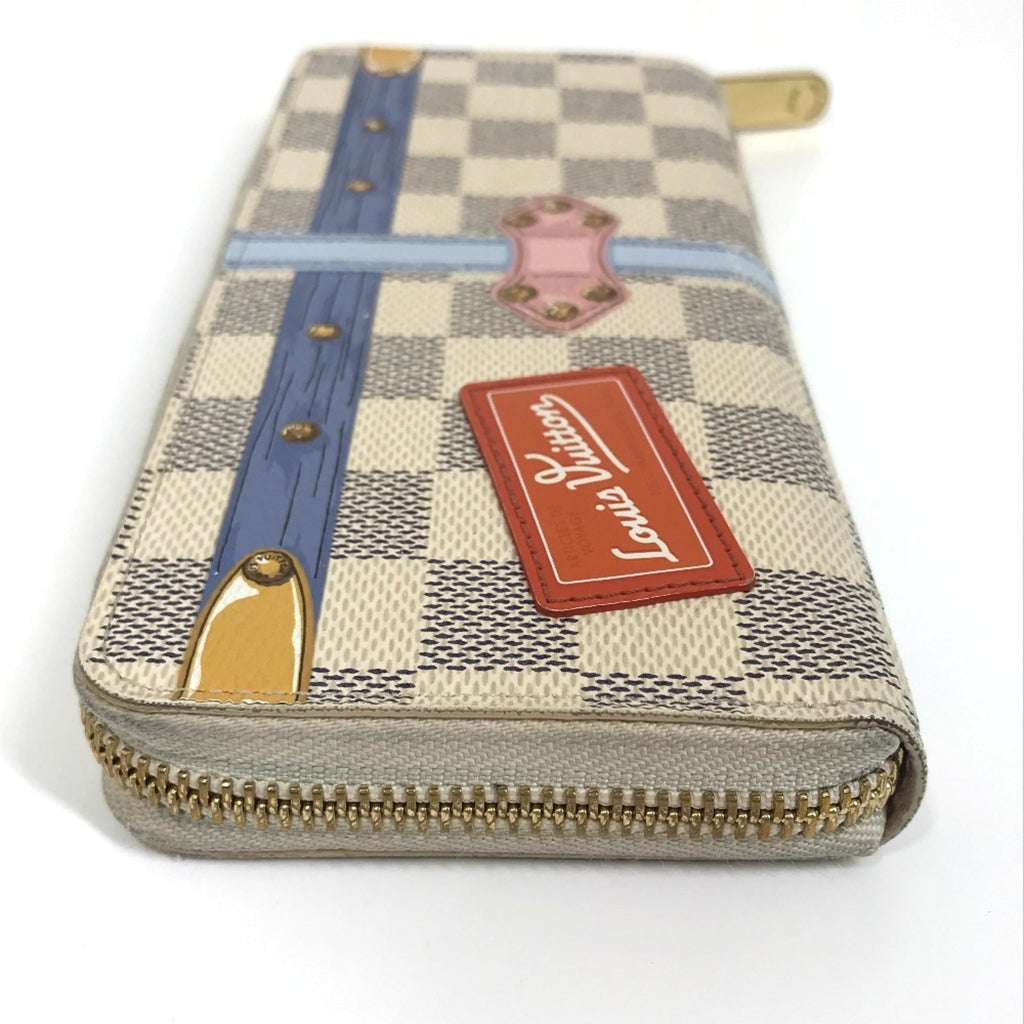 Louis Vuitton Damier Damier Azur White Damier Azur Long Wallet