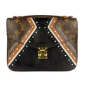 Louis Vuitton Black Brown Monogram Monogram Leather Handbag Pochette Shoulder Bag