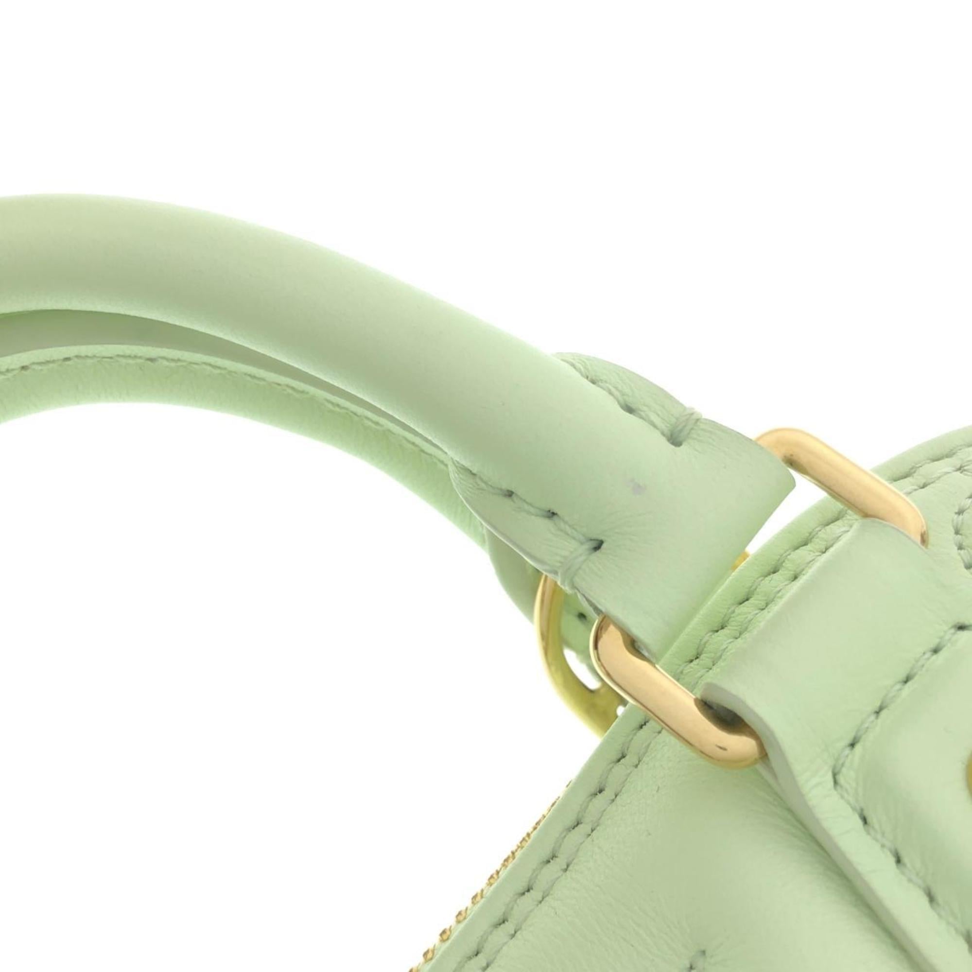 Louis Vuitton Light Green Vert Leather Handbag