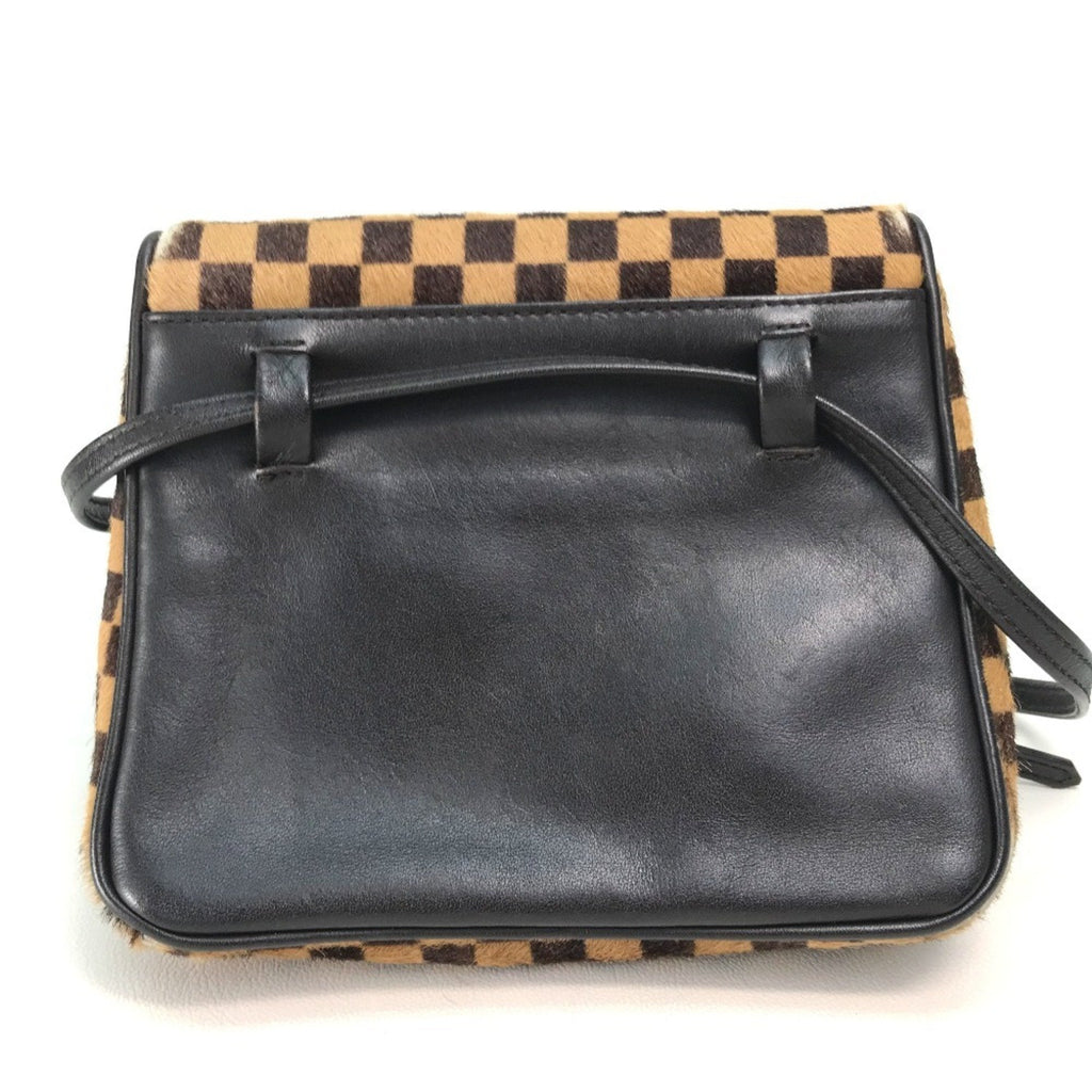 Louis Vuitton Brown Leather Pochette Shoulder Bag