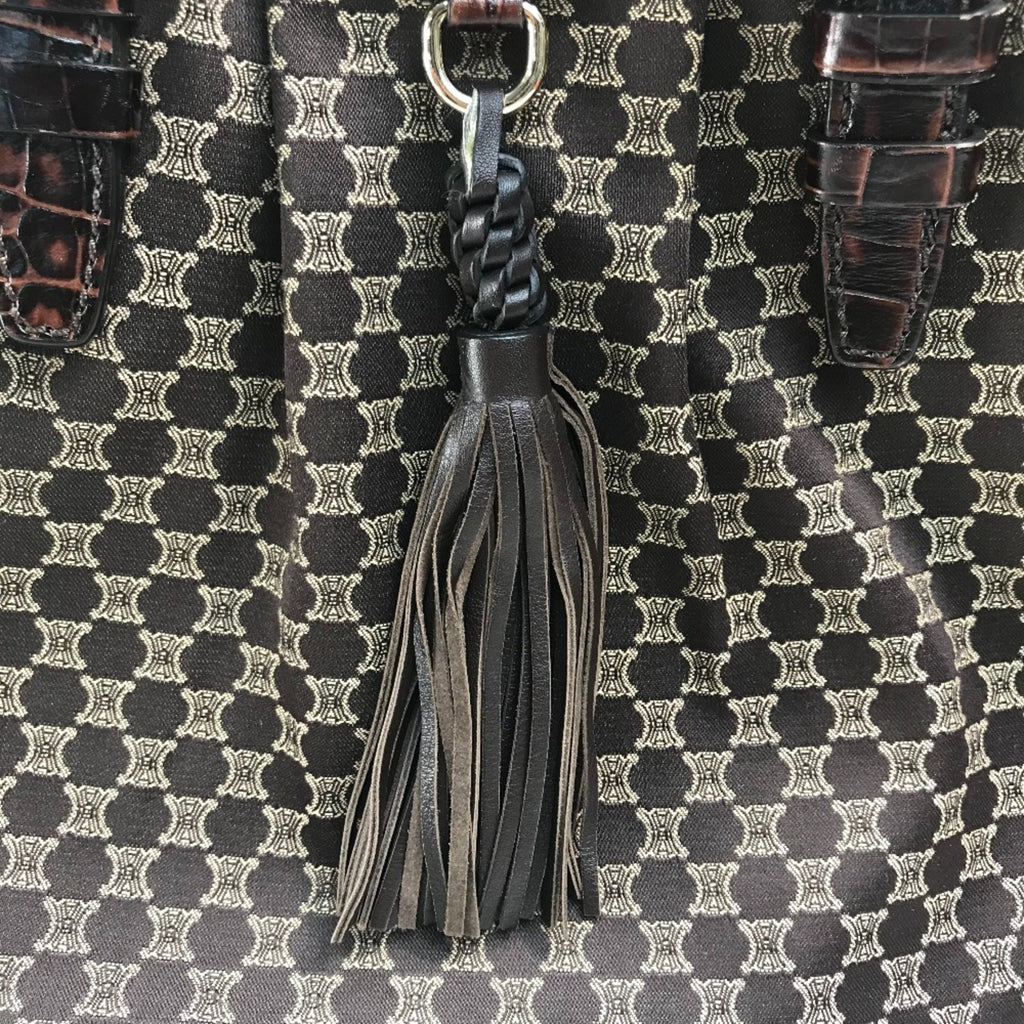 Celine Brown Leather Shoulder Bag