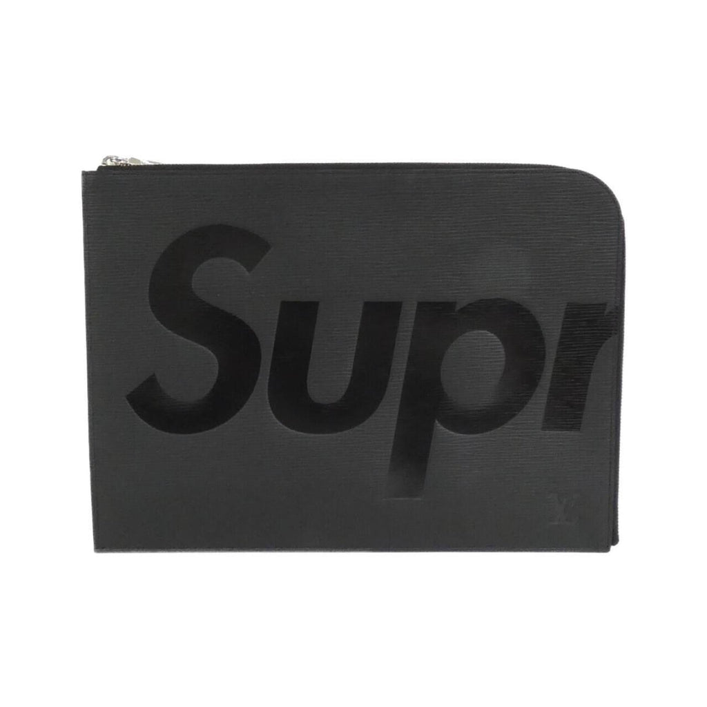 Louis Vuitton Black Leather Handbag Pochette