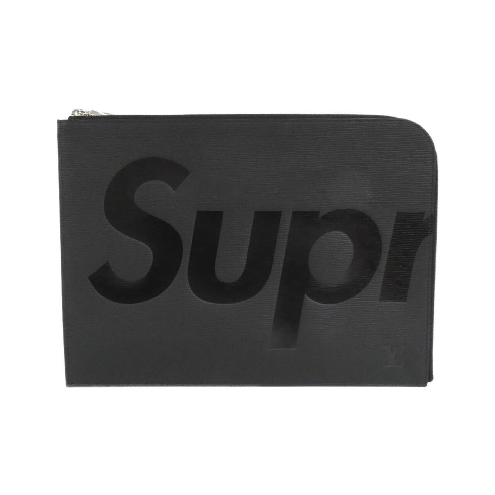 Louis Vuitton Black Leather Handbag Pochette
