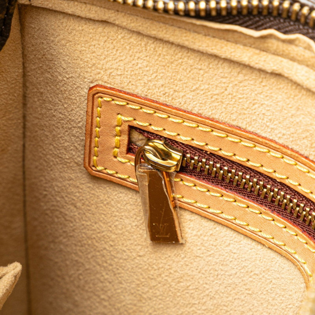 Louis Vuitton Brown Pvc Leather Handbag Shoulder Bag