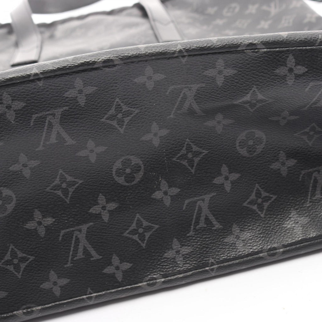 Louis Vuitton Black Coated Canvas Pvc Monogram Eclipse Leather Tote Bag