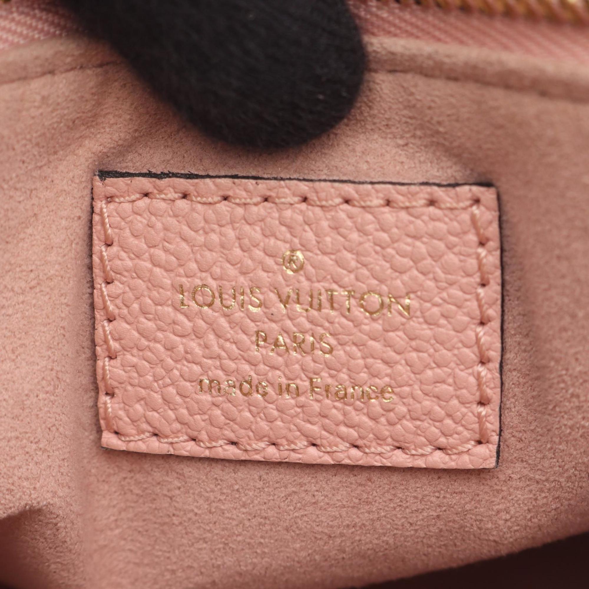 Louis Vuitton Brown Monogram Pink Coated Canvas Shoulder Bag