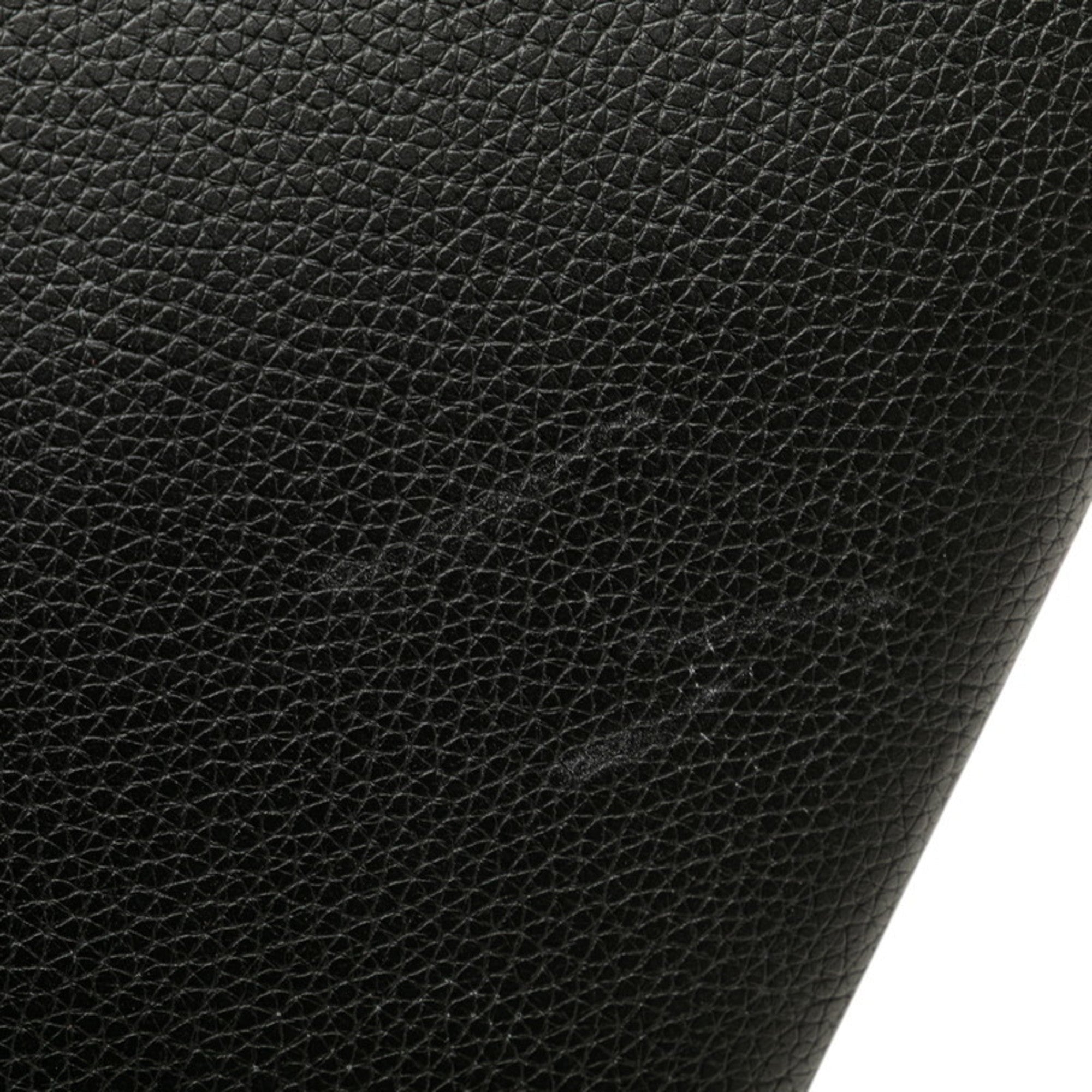 Louis Vuitton Taurillon Black Noir Leather Clutch Bag Pochette