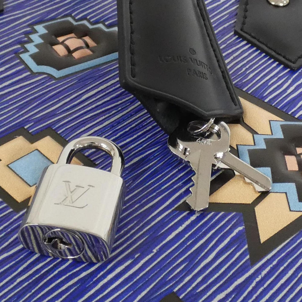 Louis Vuitton Blue Leather Handbag