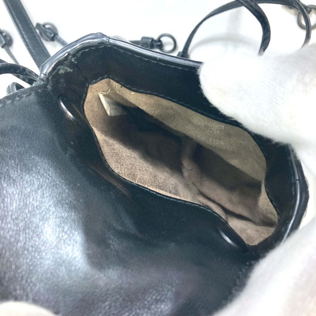 Bottega Veneta Black Leather Shoulder Bag