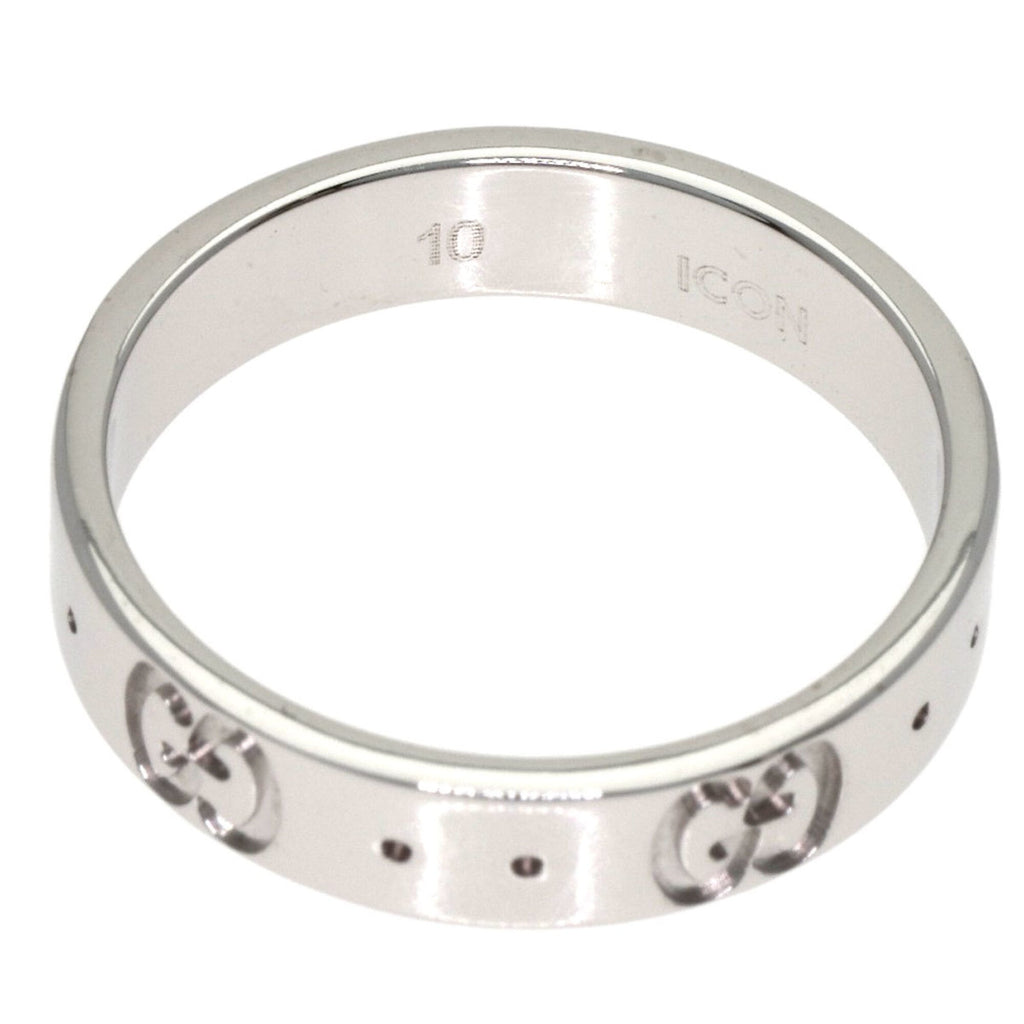 Gucci Icon White Gold (18K) Band Ring (Pre-Owned)