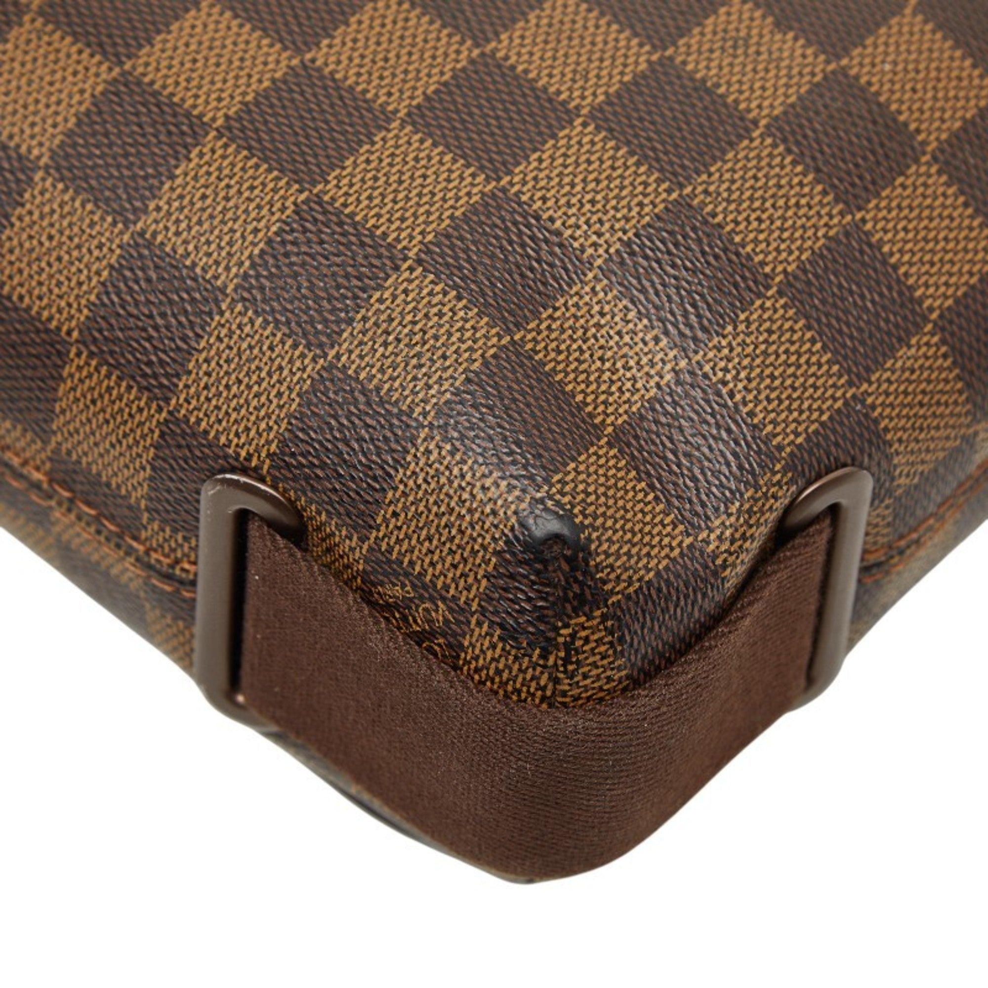 Louis Vuitton Brown Pvc Leather Shoulder Bag