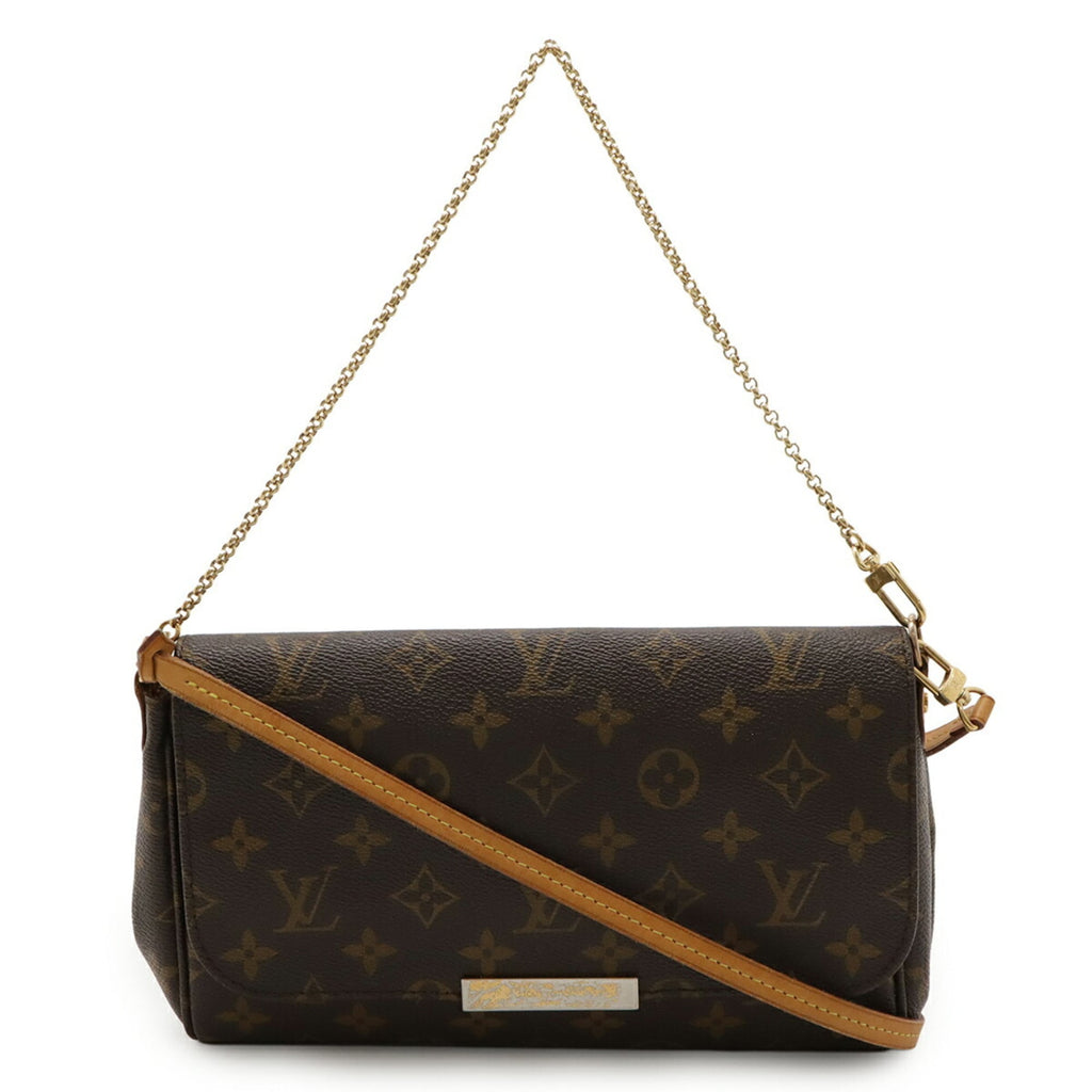 Louis Vuitton Brown Monogram Canvas Clutch Bag Shoulder Bag