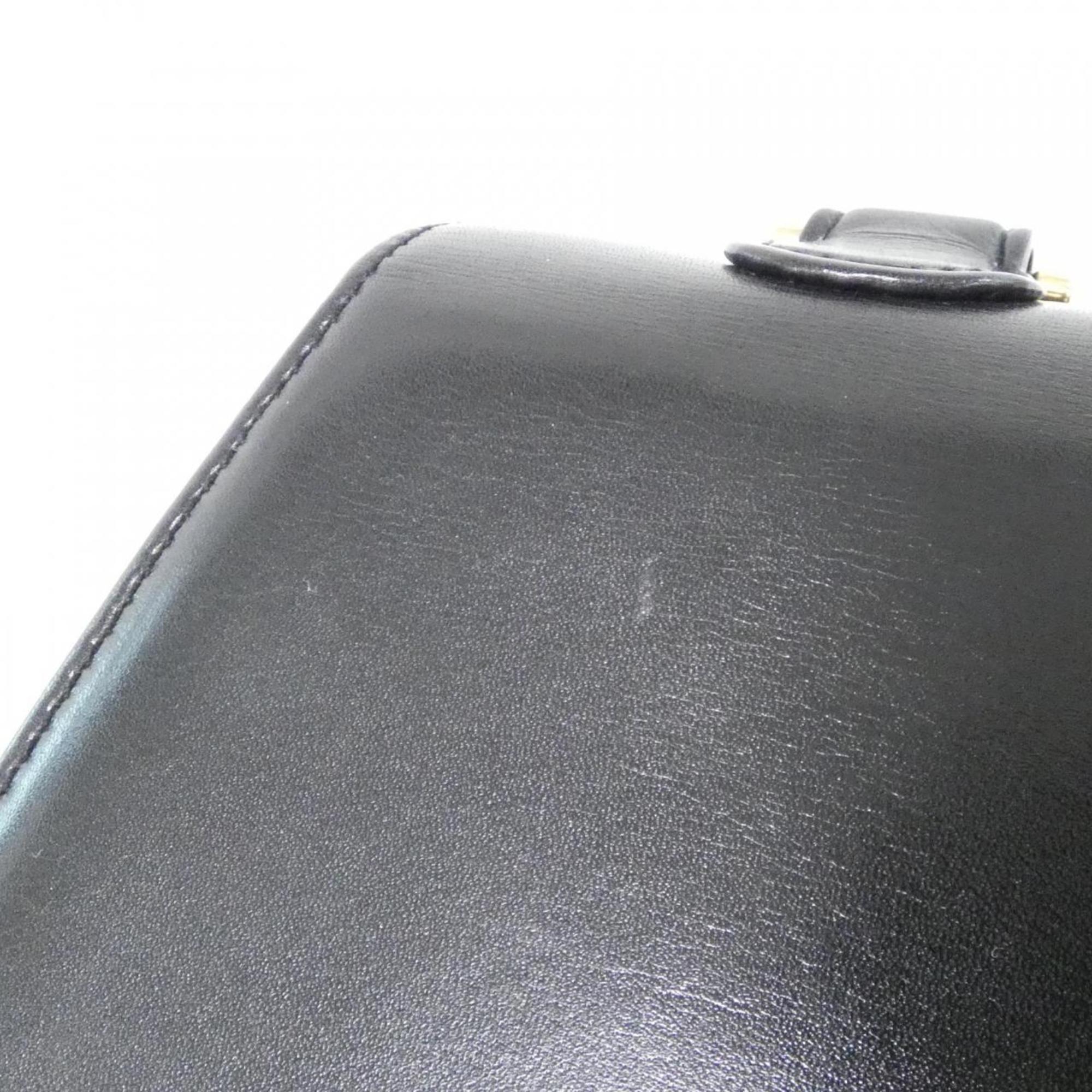 Gucci Black Leather Handbag (Pre-Owned)