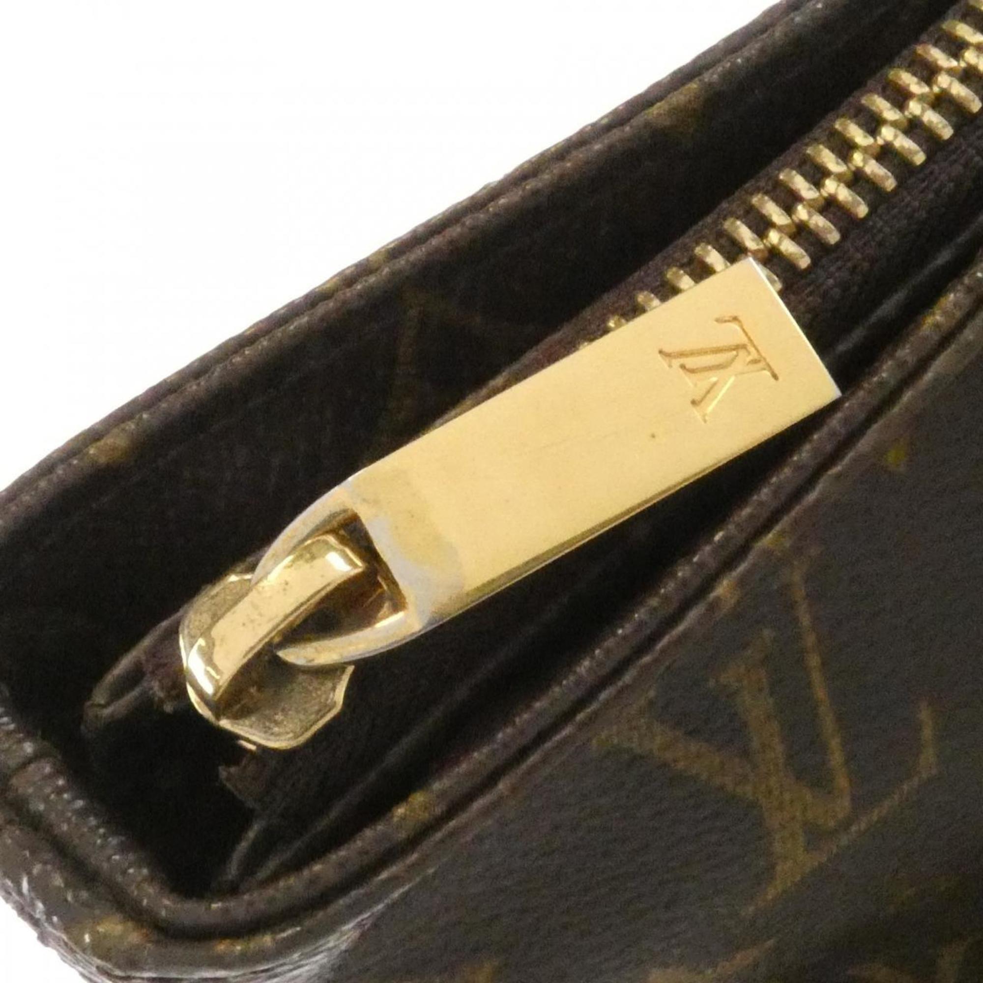 Louis Vuitton Brown Coated Canvas Handbag