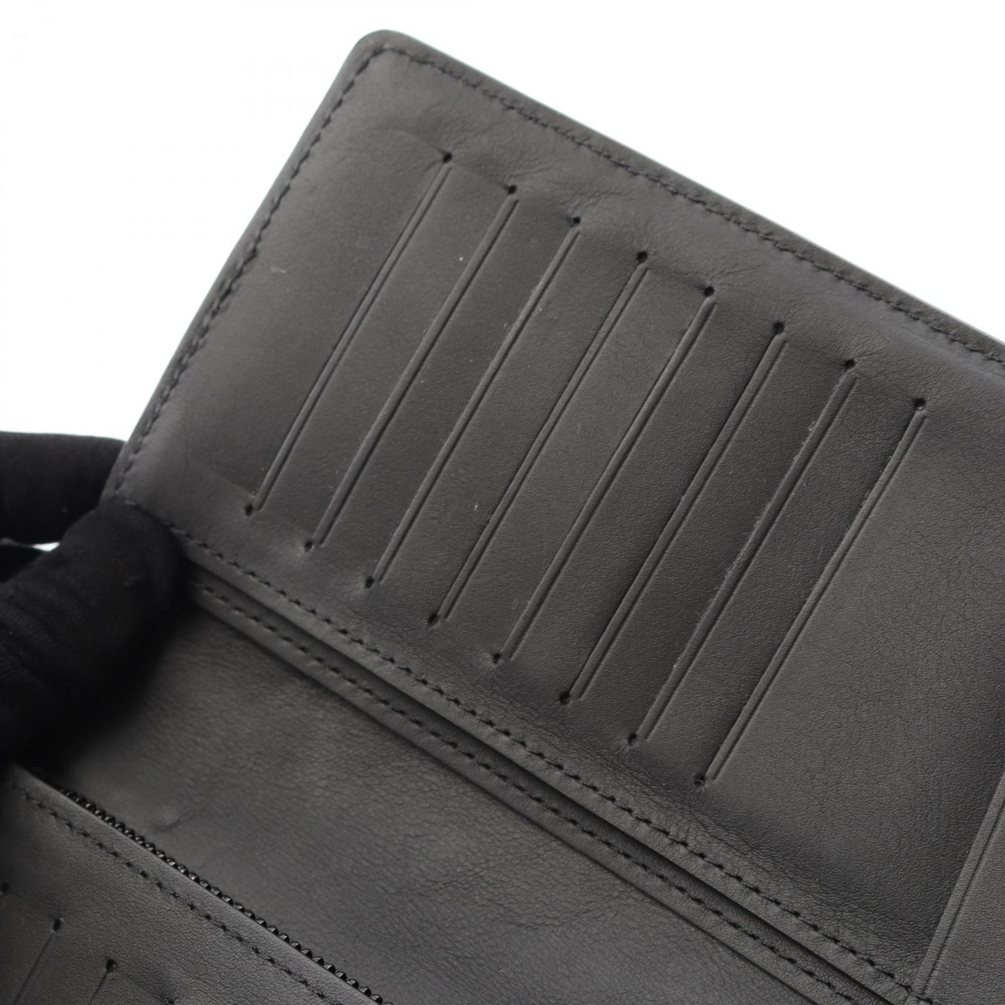 Louis Vuitton Black Leather Long Wallet