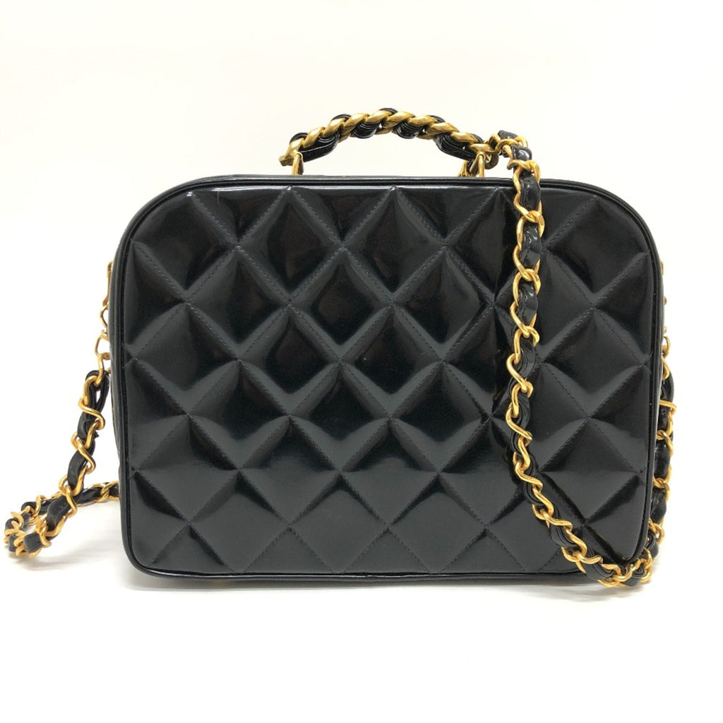 Chanel Black Patent Leather Handbag