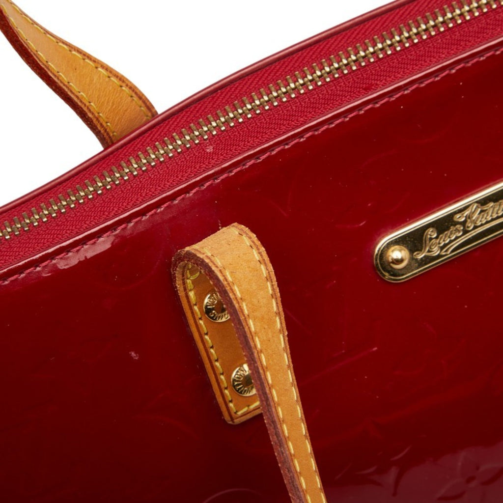 Louis Vuitton Pomme D'amour Red Color Patent Leather Handbag Tote Bag
