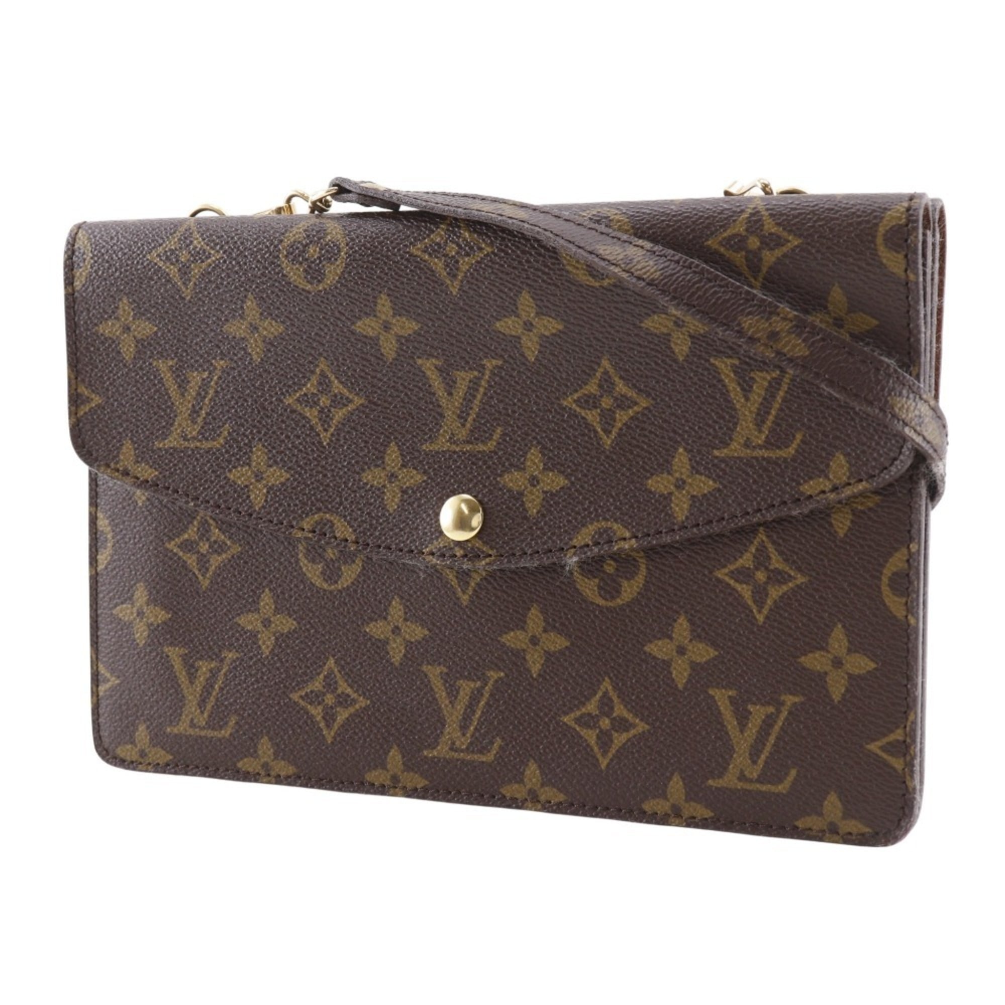 Louis Vuitton Brown Monogram Canvas Shoulder Bag