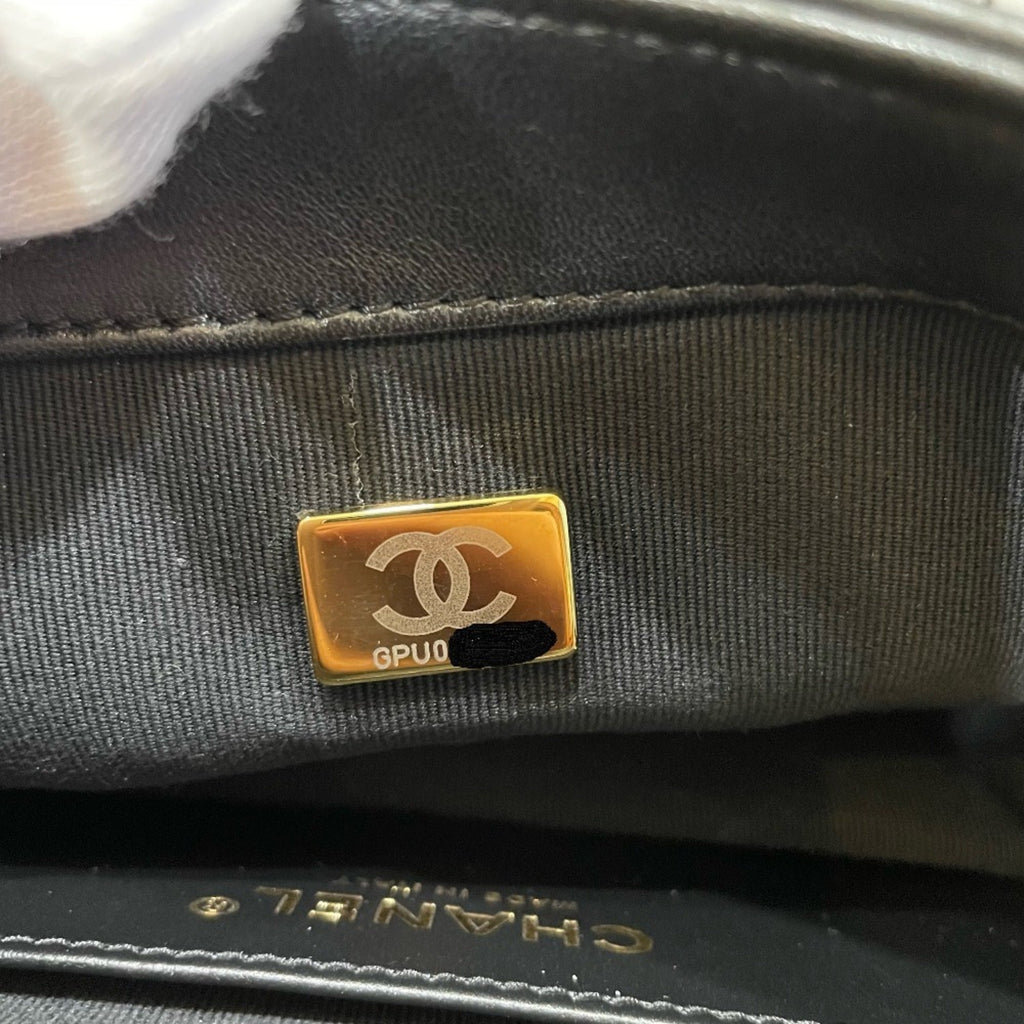 Chanel Black Leather Shoulder Bag