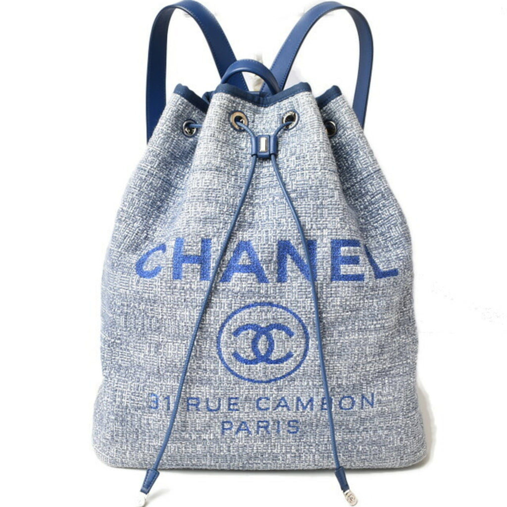 Chanel Cotton Canvas Denim Backpack
