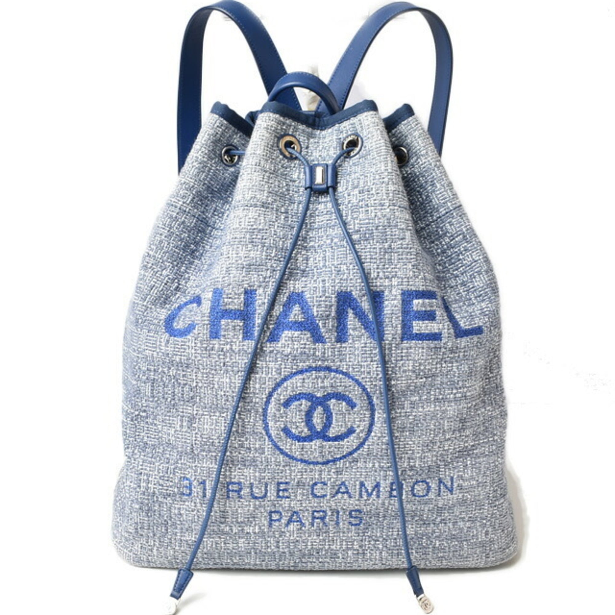 Chanel Cotton Canvas Denim Backpack