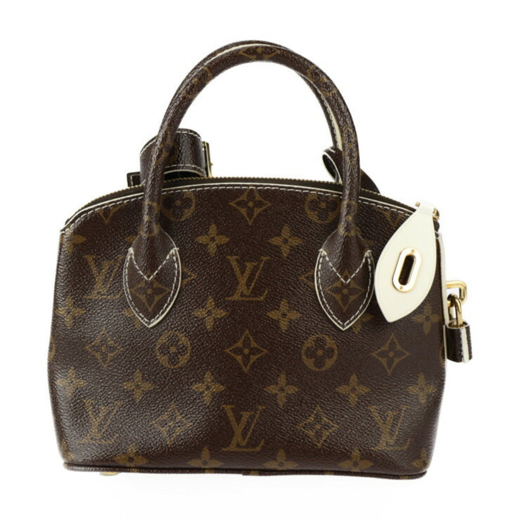 Louis Vuitton Brown Ivory Monogram Pvc Leather Handbag Tote Bag