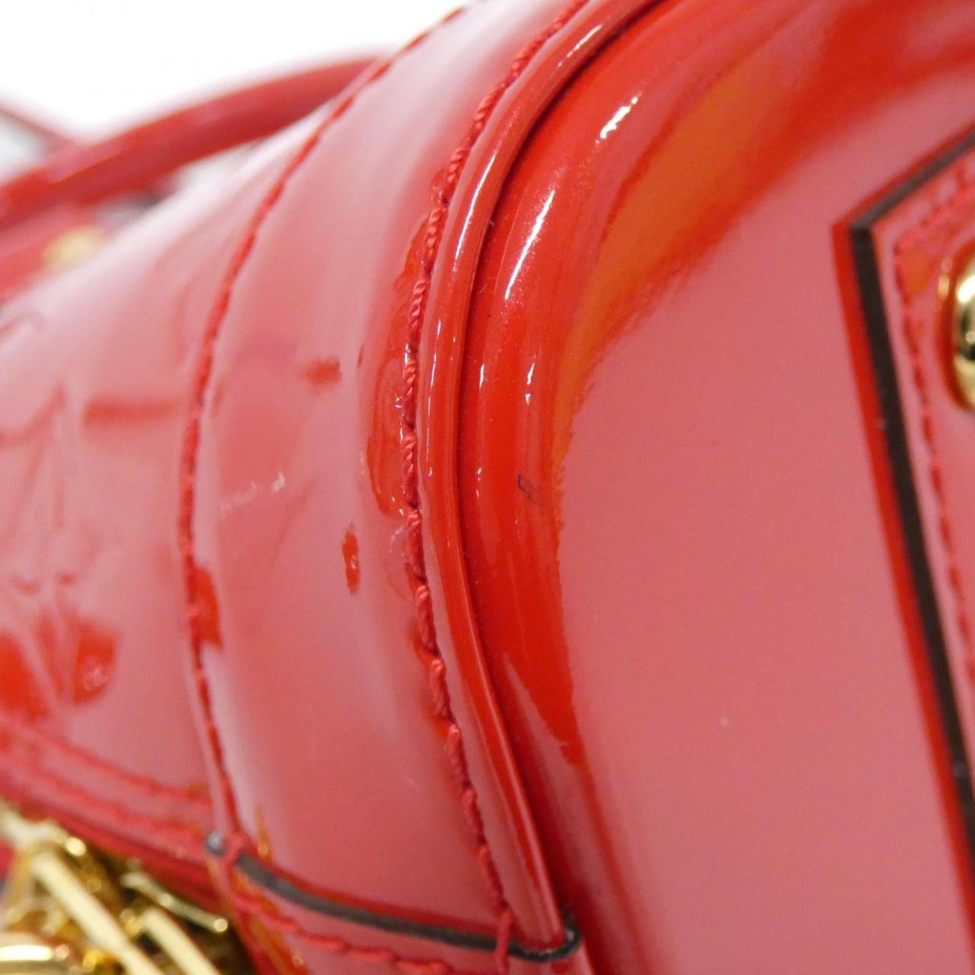 Louis Vuitton Cerise Red Color Leather Handbag