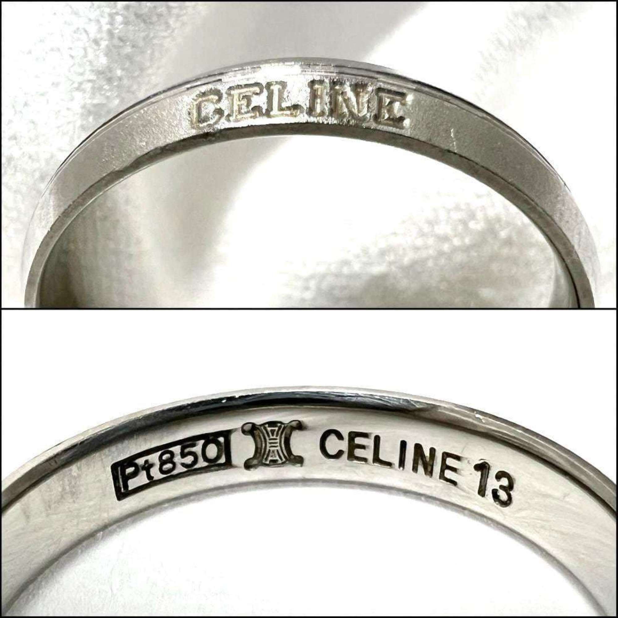 Celine Platinum 850 Band Ring